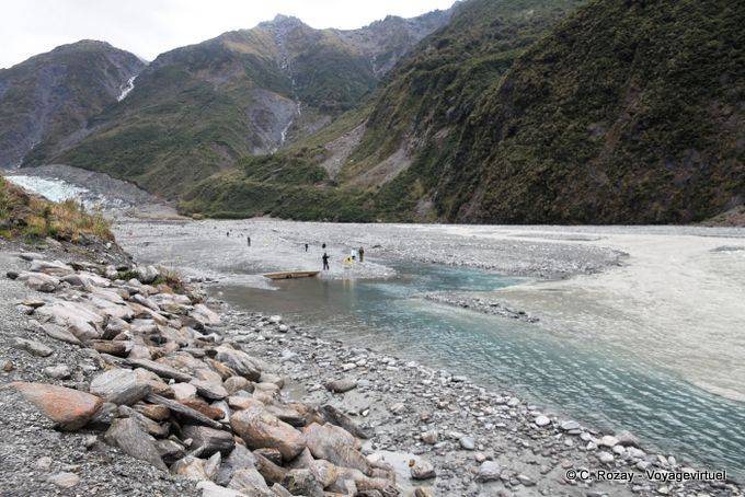 Zwischen Weiß Creek und Gelb Creek, Fox-Gletscher, Westküste - Neuseeland