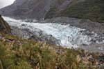 Die Fertigstellung von 13 Kilometern des Gletschers, Fox-Gletscher, Westküste, Neuseeland.