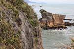 Pancake Rocks und Blowholes, Punakaiki, Westküste, Neuseeland.