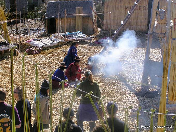 Das tägliche Leben Aymara Titicaca -Peru