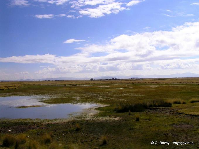 Panorama auf dem Altiplano -Peru