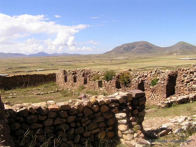 Panorama von den Ruinen von Pukara -Peru