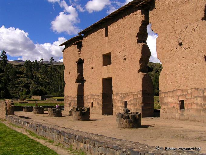 Raqchi Wiracocha Inkaruinen Website Tempel -Peru