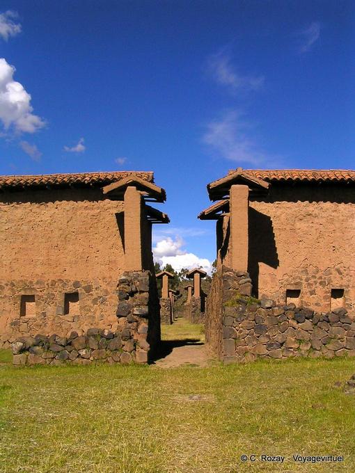Peru Wiracocha Raq'chi, Geometrie im Tempel -Peru