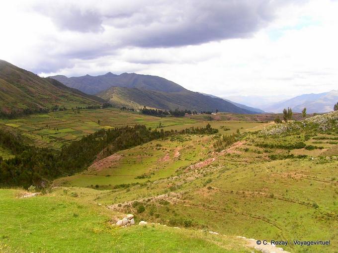 Panorama des Heiligen Tal -Peru