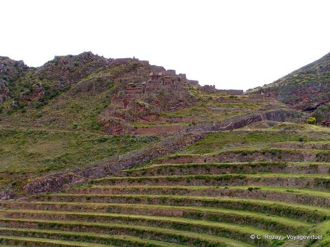 Der Inka archäologische Stätte von Pisac und Terrassen -Peru