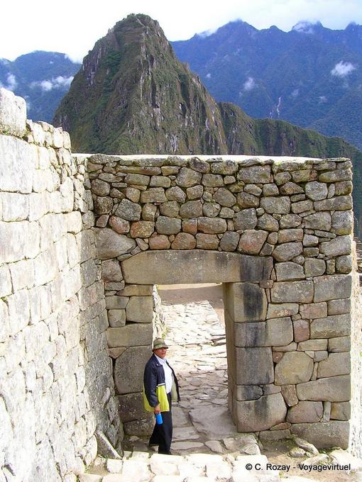 Befestigte Eingang zum städtischen Gebiet, Machu Picchu -Peru