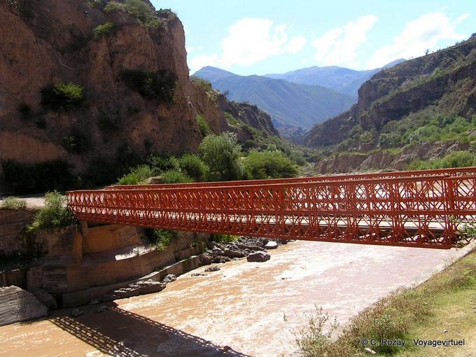 Brücke über den Rio Apurimac, Cusco und zwischen Abancay -Peru
