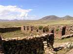 Panorama von den Ruinen von Pukara, Peru.