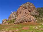 Rote Felsen, Pukara, Peru.