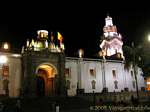 Die Kathedrale von Quito Nachtansicht, Ecuador.