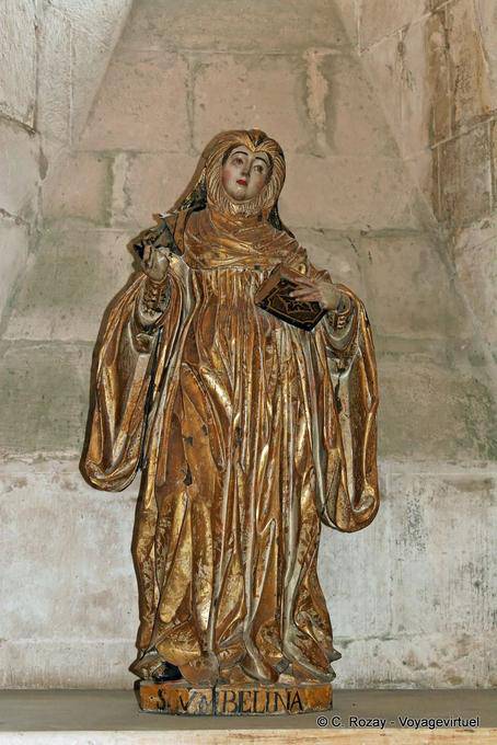 Belina, bemalte Holzstatue, Alcobaça - Portugal