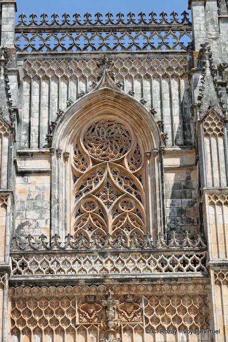 Pracht Manueline architektonischen Details, Batalha - Portugal