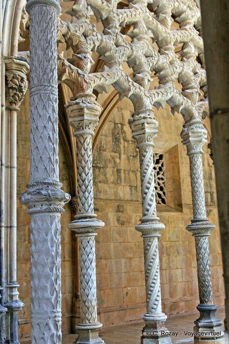 Konzentrieren Sie sich auf Manuelino, Batalha - Portugal