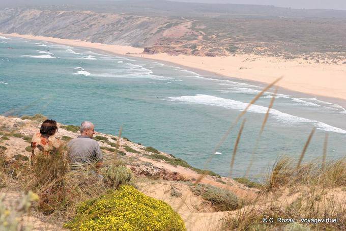 Carrapateira, Blick von den Höhen - Portugal
