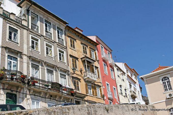 Coimbra, bunten Fassaden - Portugal