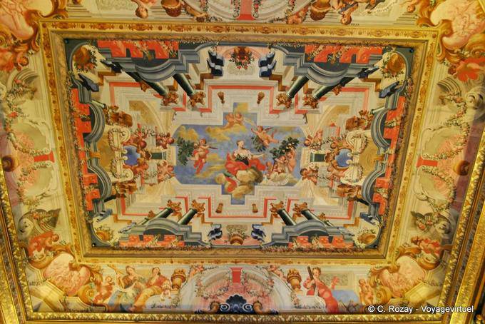 Die Decke der Biblioteca Joanina, Coimbra - Portugal