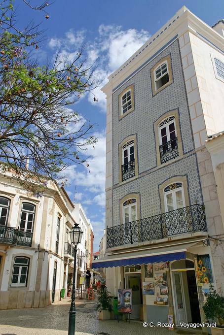 Lagos, Praça Luís de Camões, Fassadenplatten - Portugal