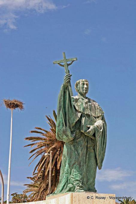 Statue des Heiligen Goncalo, Schutzpatron der Fischer, Lagos - Portugal