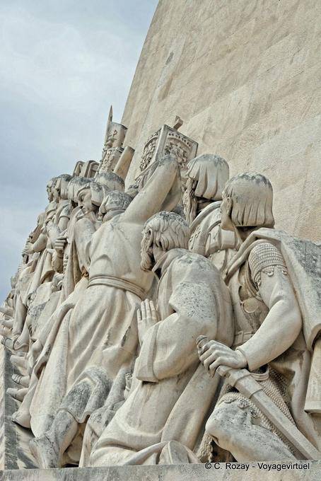 Seefahrer und Kartographen, Skulpturen Descobrimentos, Lissabon - Portugal