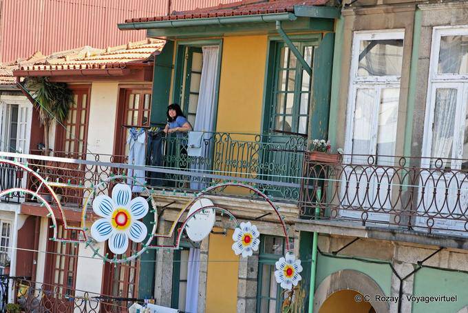 Die Balkone der Straße von Monchique, Porto - Portugal