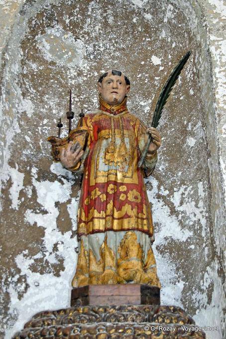 Polychrome Statue, Kapelle Unserer Lieben Frau von Grace, Sagres - Portugal
