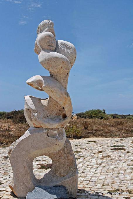Skulptur, Sagres Festung - Portugal