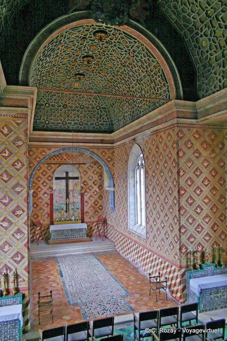 La Chapelle, Symbiose christlicher Kunst und Islamische Kunst, dem Nationalen Palast von Sintra, Sintra - Portugal