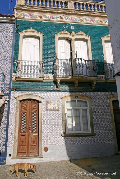Der Hund und die Fliesen, Travessa do Forno, Tavira - Portugal