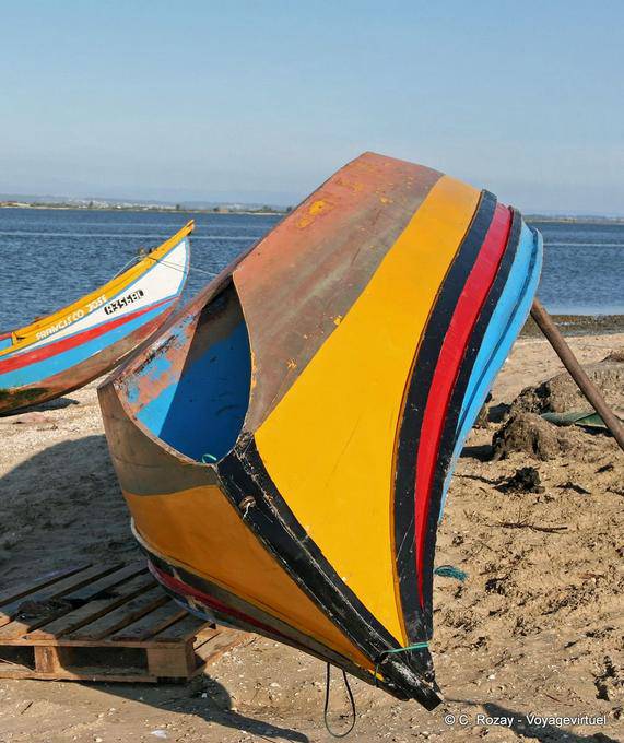 Torreira, traditionellen Boot zurück - Portugal