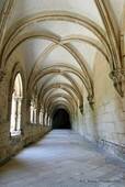 Der Kreuzgang der Bibliothek, Zisterzienserabtei Kloster Alcobaça, Portugal.