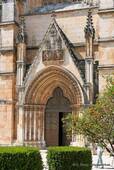 Das Querschiff-Portal, Kloster Santa Maria da Vitoria, Batalha, Portugal.
