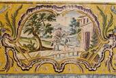 Azulejos, der Pastor und Hirte, Coimbra, Portugal.