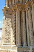 Manuelinischen Säulen, Alte Kathedrale von Coimbra, Portugal.