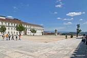Großen Innenhof der Universität, das Patio Escolas, Coimbra, Portugal.