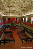 Sala dos Capelos oder Great Hall der Apostelgeschichte, die Haupthalle der Universität von Coimbra, Portugal.