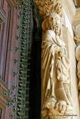 Kathedrale, Detail einer Skulptur, Évora, Portugal.