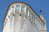 Évora, Patio tun Salema, geformten Köpfen, die Sprache zu ziehen, Portugal.