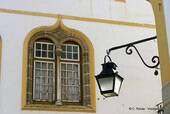 A Renaissance-Stil Fenster, Évora, Portugal.