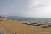 Panorama auf dem Bogen der Strand Nazaré, Portugal.