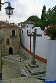 Medieval Cross, Óbidos, Portugal.