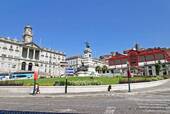 Palacio da Bolsa aus dem Garten des Infanten Dom Henrique, Porto gesehen, Portugal.