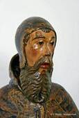 Polychrome Kopf, Sacred Art Museum, Porto, Portugal.