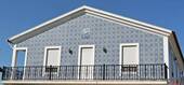Ein Haus mit Fliesen, Torreira bedeckt, Portugal.