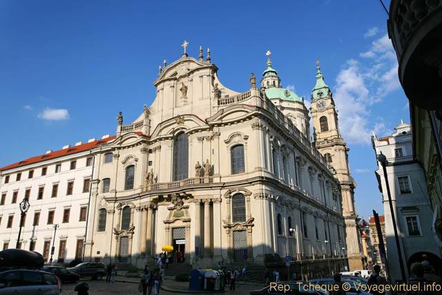 Église Saint-Nicolas (Kostel sv. Mikuláše), vue extérieure, Malá Strana - Prag, Tschechische Republik