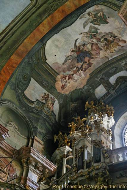 Peinture du plafond, Église Saint-Nicolas (Kostel sv. Mikuláše), Malá Strana - Prag, Tschechische Republik