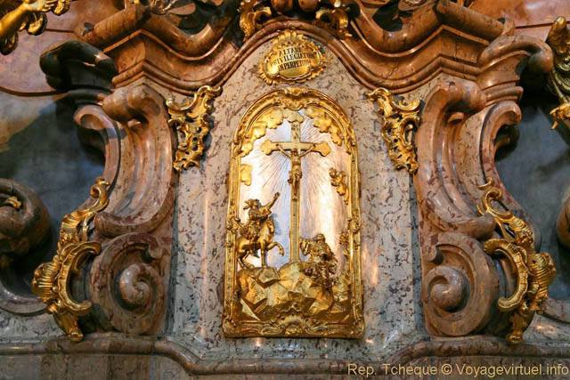 Gros plan sur un tabernacle, Église Saint-Nicolas (Kostel sv. Mikuláše), Malá Strana - Prag, Tschechische Republik