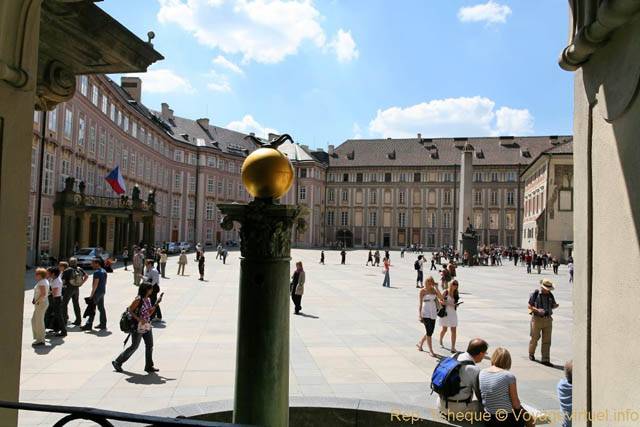 Hradcany, la troisième Cour du château Royal, (Prazsky Hrad) - Prag, Tschechische Republik
