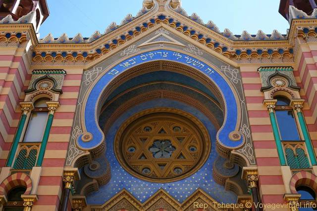 Entre art nouveau et style mauresque, la Synagogue jubilaire, (Jubilejní synagoga), Jeruzalemska - Prag, Tschechische Republik