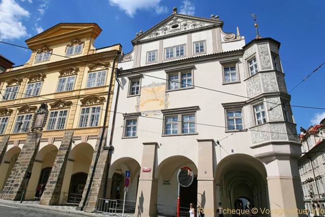 La maison au cadran solaire, Place Malostranské, Malá Strana - Prag, Tschechische Republik